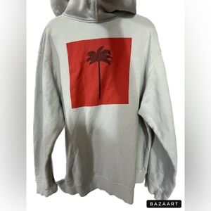 AUTHENTIC Gray Palm Angels Hoodie Men's US XL